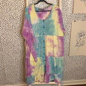 Plus size tie dye dress size 3x Glitzy Girlz